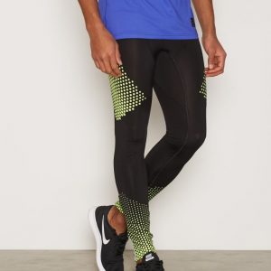 New Look Placement Print Running Tights Treenitrikoot Musta